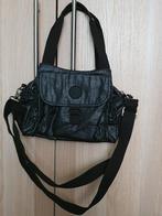 Vintage Kipling Fairfax crossbody/schouder/handtas ZGAN, Ophalen of Verzenden, Zo goed als nieuw, Zwart, Schoudertasje
