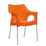 Stapelbare design kuipstoel, terras, model Olli  892, Kunststof, Blauw, Nieuw, Ophalen of Verzenden