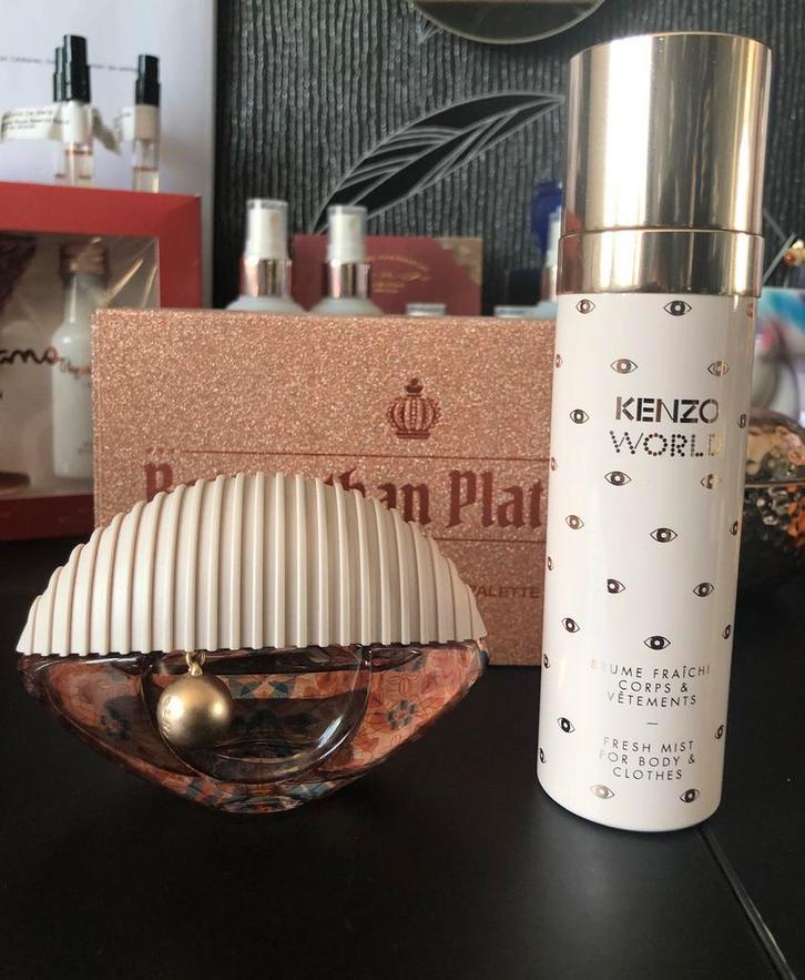 Kenzo world edt 50ml parfum + bodymist 100ml, Sieraden, Tassen en Uiterlijk, Uiterlijk | Parfum, Zo goed als nieuw, Ophalen of Verzenden