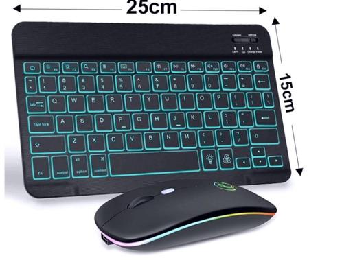 Draadloos oplaadbaar toetsenbord en muis, Computers en Software, Toetsenborden, Nieuw, Qwerty, Draadloos, Ergonomisch, Toetsenbord en muis-set