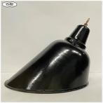 Oude Grote IKA zwart geëmailleerde hanglamp Bauhaus Kap, Ophalen of Verzenden