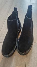 Zwarte Korte Laarsjes (zgan) maat 38, Zwart, Lage of Enkellaarzen, Ophalen of Verzenden, Zo goed als nieuw