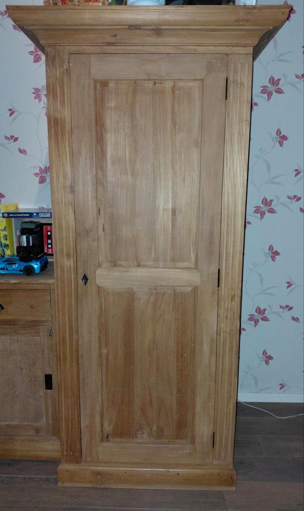 Unieke Teak Computer kast met uitklapbaar bureau, Huis en Inrichting, Kasten | Kledingkasten, Gebruikt, 150 tot 200 cm, 50 tot 100 cm