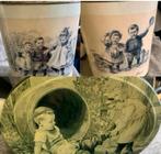 Nostalgisch Pepernoten blik 22cm hoog en 28 cm ovaal blik, Ophalen of Verzenden, Gebruikt