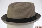 zomerhoed Porkpie Hawkins mid grijs papier 58 en 59 nieuw, Kleding | Heren, Hoeden en Petten, Hoed, Nieuw, Ophalen of Verzenden