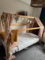 Huis bed 90x200cm, Ophalen, 85 tot 100 cm, Zo goed als nieuw, Matras