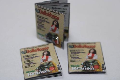 1 miniatuur blad, 1-12 poppenhuis,, Verzamelen, Poppenhuizen en Toebehoren, Nieuw, Poppenhuis, Verzenden