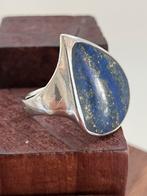 Prachtige ring met lapis lazuli steen, Ophalen of Verzenden, Dame, Zilver, Kleiner dan 17