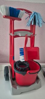 Schoonmaakset met emmer, dweil, bezem en borstel, Ophalen of Verzenden