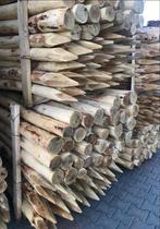 Ronde Weidepalen kastanje robinia hout beschoeiing landelijk, Tuin en Terras, Nieuw, Ophalen of Verzenden, Hardhout, Palen