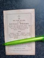 Heel oud bidprentje Haringcarspel Adrianus Schrama 1817 1859, Verzamelen, Bidprentje, Ophalen of Verzenden