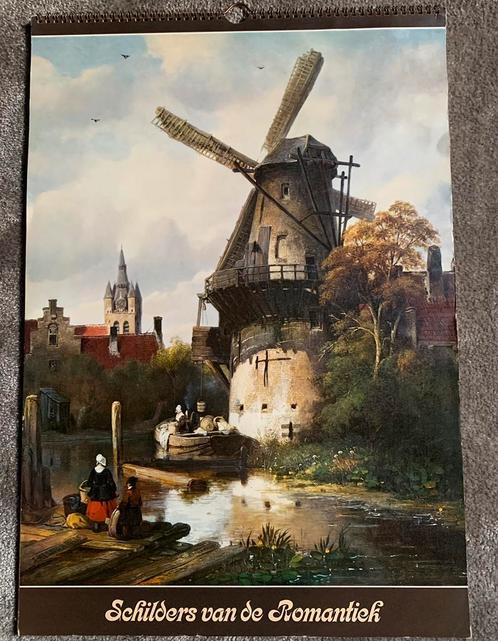 Vaka kunst kalender 1976 - mooi nostalgisch schilderij print, Antiek en Kunst, Kunst | Tekeningen en Foto's, Ophalen of Verzenden