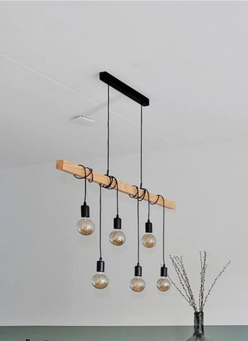 Industriële hanglamp met 6 dimbare design ledlampen beschikbaar voor biedingen