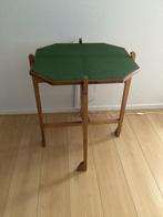 Antieke REVER Opklapbare Speel/ Bridge Tafel - Jaren '30/40, Huis en Inrichting, Ophalen, Gebruikt, Vierkant, 55 tot 75 cm