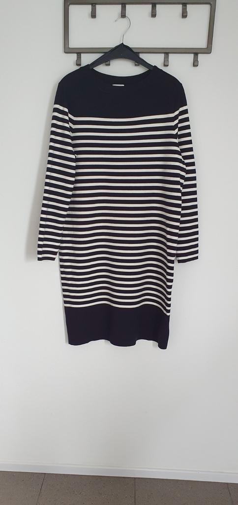 Blauw/ wit gestreepte jurk Gerry Weber maat 42, Kleding | Dames, Truien en Vesten, Nieuw, Maat 42/44 (L), Blauw, Ophalen of Verzenden