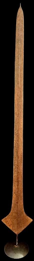 Topoke dihunga doa 155cm hoog Metaal ca. 1900 uit DR Congo, Antiek en Kunst, Kunst | Niet-Westerse kunst, Ophalen of Verzenden