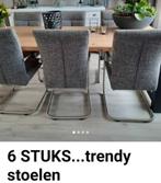 6 TRENDY EETHOEKSTOELEN, Huis en Inrichting, Ophalen, Zo goed als nieuw, Metaal, TRENDY