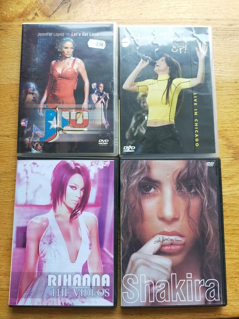 DVD Collectie: Jennifer Lopez, Shakira, Rihanna, P!nk, Cd's en Dvd's, Alle leeftijden, Ophalen of Verzenden, Gebruikt, Muziek en Concerten