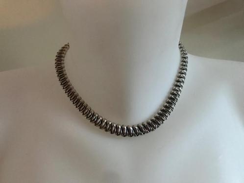 Uno de 50 ketting (126) met werkje, Sieraden, Tassen en Uiterlijk, Kettingen, Nieuw, Overige materialen, Zilver, Verstelbaar, Ophalen of Verzenden