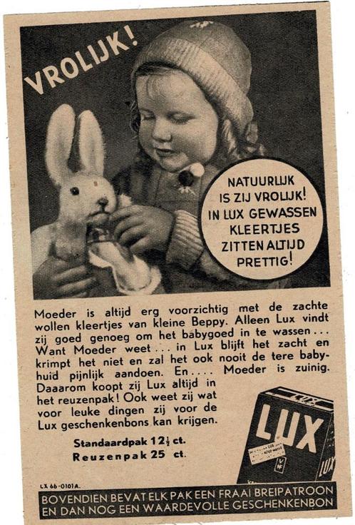 2x Vrolijk in LUX gewassen kleertjes zitten altijd prettig !, Verzamelen, Merken en Reclamevoorwerpen, Zo goed als nieuw, Overige typen