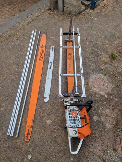 Kompleete sawmill met stihl ms881 kettingzaag, Doe-het-zelf en Verbouw, Gereedschap | Overige machines, Zo goed als nieuw, Ophalen