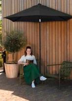 Vonroc balkon parasol/tafelparasol Zwart!!, Ophalen, Zo goed als nieuw, Kantelbaar