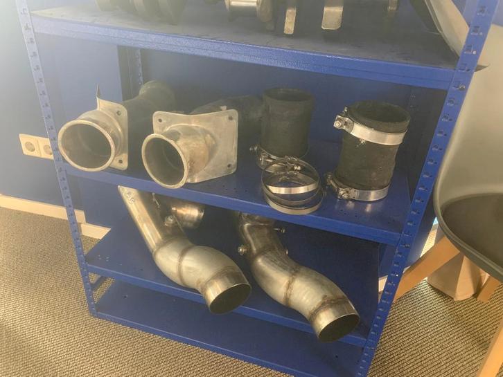 RVS dubbele uitlaat systeem V6 / V8, Watersport en Boten, Accessoires en Onderhoud, Nieuw, Motor en Techniek, Ophalen of Verzenden