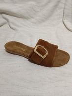 1351 NIEUW Babouche slipper leer maat 37, Slippers, Bruin, Nieuw, Ophalen of Verzenden