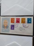 Nederlandse eerste dag envelop E 34 uit 1958., Postzegels en Munten, Postzegels | Eerstedagenveloppen, Nederland, Ophalen of Verzenden
