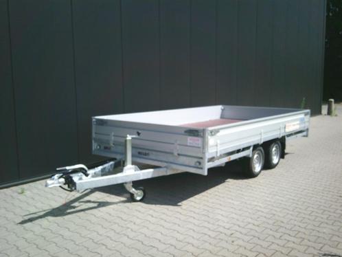 Plateauwagen Hulco. 405x203 cm. Nieuwstaat 3000 kg, Auto diversen, Aanhangers en Bagagewagens, Zo goed als nieuw, Ophalen
