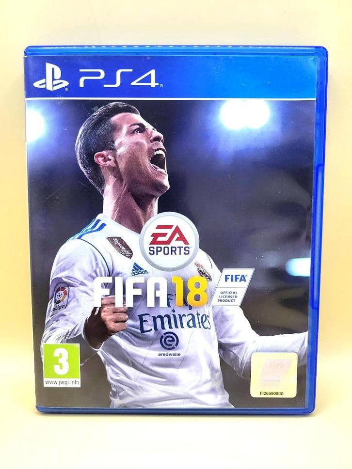 Fifa 18 - PS4, Spelcomputers en Games, Games | Sony PlayStation 4, Zo goed als nieuw, Sport, 3 spelers of meer, Vanaf 3 jaar, Eén computer