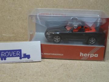 HERPA 1:87, MERCERDES SL-500 `98 Cabrio Zwart OVP Zie Foto`s beschikbaar voor biedingen