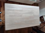 Houten bureau/tafel met whitewash, Ophalen, Gebruikt, Bureau