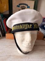Marine Pet-Muts met Lint en Kinband, Verzamelen, Verzenden, Marine, Nederland, Helm of Baret