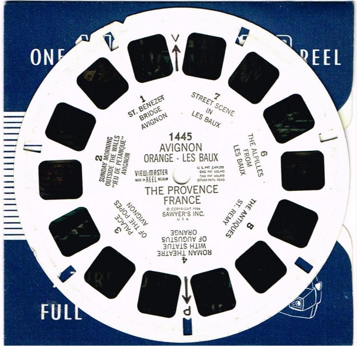 view master 1445 AVIGNON PROVENCE FRANKRIJK viewmaster, Verzamelen, Speelgoed, Gebruikt, Ophalen of Verzenden