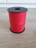 Grote rol cadeaulint krullint lint, mat rood, dikte 10mm, Ophalen of Verzenden, Nieuw