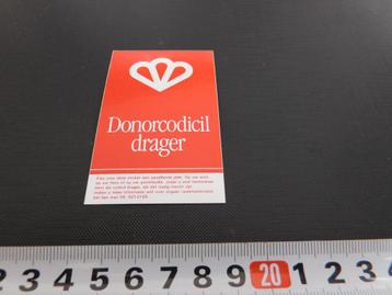 sticker Donorcodicil drager  beschikbaar voor biedingen