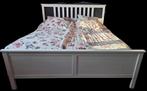 Ikea hemnes 2 persoonsbed, Huis en Inrichting, Slaapkamer | Bedden, Ophalen, Wit, Tweepersoons, Zo goed als nieuw