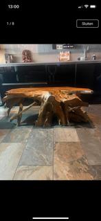 side table van wortelhout, Ophalen, 100 tot 150 cm, Zo goed als nieuw, Minder dan 50 cm