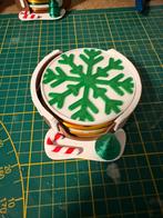 Kerst onderzetters, Ophalen of Verzenden, Zo goed als nieuw, Glas of Kopje