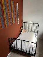 Ikea MINNEN meegroeibed zwart, Kinderen en Baby's, Kinderkamer | Bedden, Ophalen, Zo goed als nieuw, 180 cm of meer, 70 tot 85 cm
