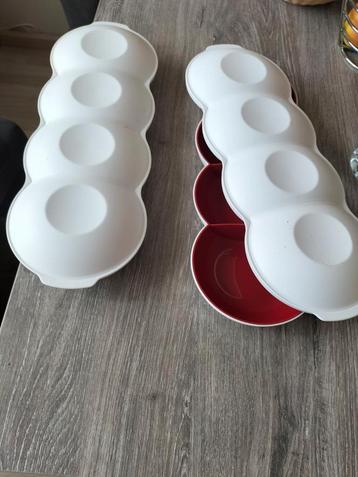 2 tapas schalen  (2 delig) tupperware beschikbaar voor biedingen