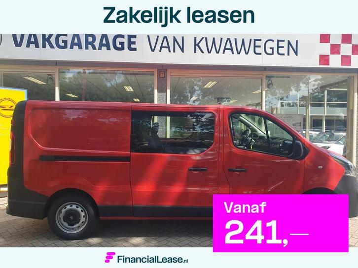 Opel Vivaro 1.6 CDTi DUBB. CAB. L2 145 PK AIRCO, Auto's, Bestelauto's, Bedrijf, Lease, Financial lease, ABS, Airconditioning, Cruise Control