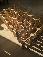 Modulair Houten Wijnrek, Ophalen, 15 tot 25 flessen, Zo goed als nieuw, Minder dan 50 cm