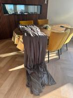 Taupe,  in between gordijnen, vitrage, 400 x 236, Huis en Inrichting, Stoffering | Gordijnen en Lamellen, Ophalen of Verzenden