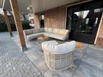 Fabrice lounge set 4 seasons outdoor kleur Latte Special, 5 zitplaatsen, Verzenden, Bank, Loungeset