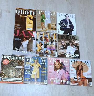10 glamour tijdschriften o.a Quote, Linda, Vrouw, Bazaar beschikbaar voor biedingen
