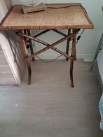 Bamboo tafel 75 cm hoog, 50 tot 100 cm, Tot twee personen, Rechthoekig, 50 tot 100 cm