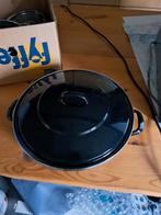 pannen op gas gebruikt, kunnen los gekocht worden., Huis en Inrichting, Keuken | Potten en Pannen, Ophalen, Gebruikt, Rvs, Pannenset