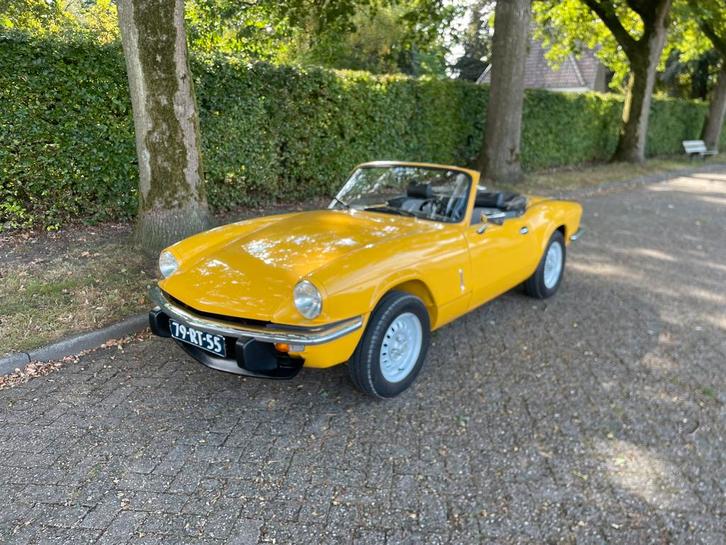 Triumph Spitfire 1500 in nieuwstaat, Auto's, Oldtimers, Particulier, Triumph, Benzine, Cabriolet, Handgeschakeld, Overige kleuren